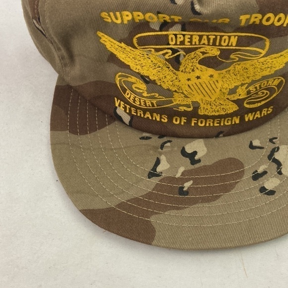 Vintage Desert Storm Camouflage Hat Cap Snapback - Picture 3 of 13